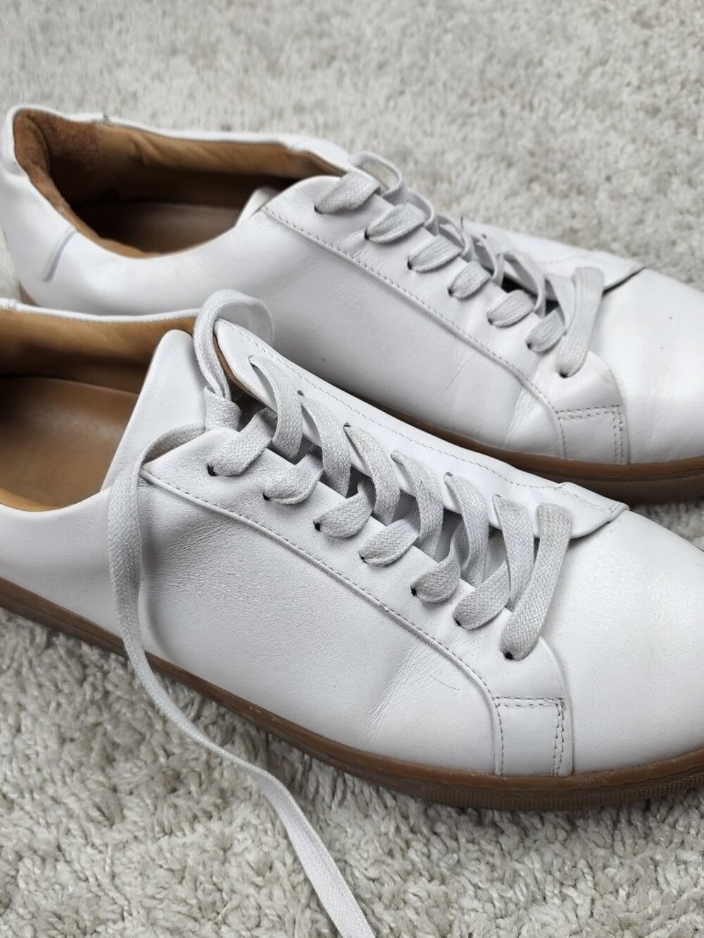 Thursday Boot Company Premier Low Top Sneakers Men 12.5 White Leather Shoes USA